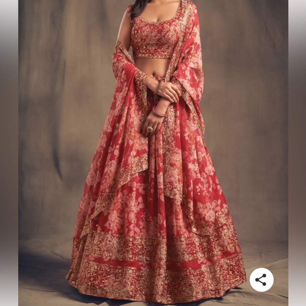 Red indian lehenga Size S/M
